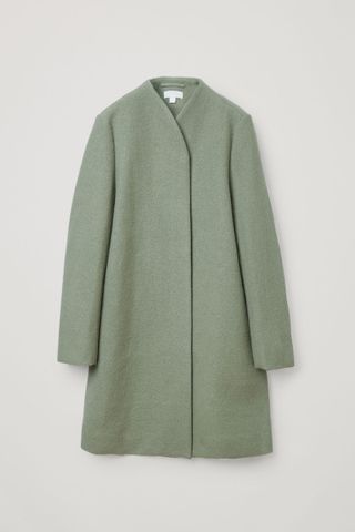 COS + Stand Collar Wool Coat