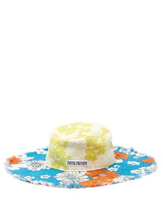 Rave Review + Hatty Floral Cotton Terry-Towelling Hat