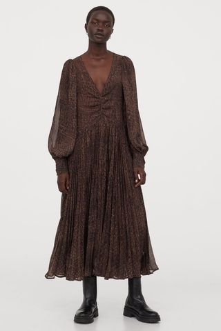H&M + Voluminous Chiffon Dress