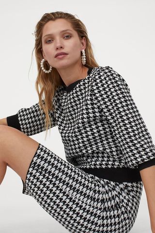 H&M + Jacquard-Knit Skirt