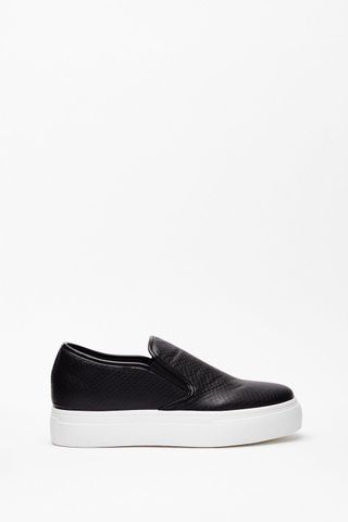 Nasty Gal + Way Up High Platform Slip-On Sneakers