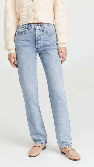 Agolde + Lana Mid Rise Vintage Straight Jeans