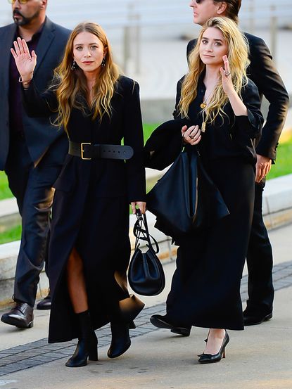 How to Style Maxi Coats Like the Olsen Twins | Who What Wear