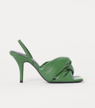 H&M + Padded Leather Sandals