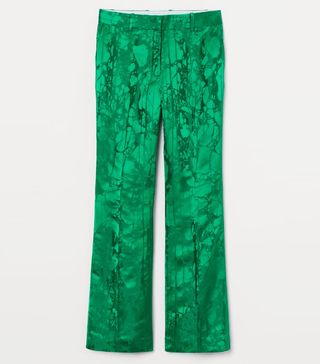 H&M + Jacquard-Patterned Trousers