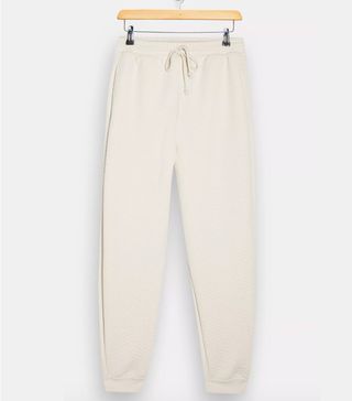 Topshop + Ecru Quilted Joggers