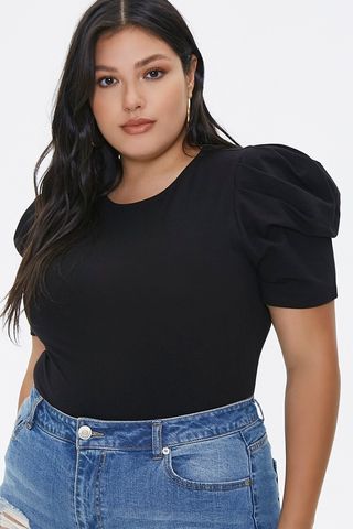 Forever 21 + Puff-Sleeve Top
