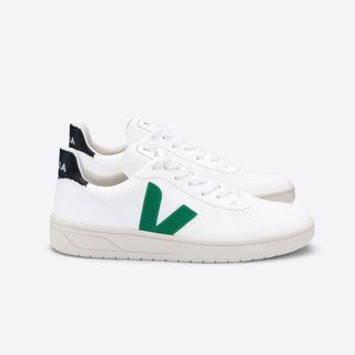Veja + Vegan White Emaurade Sneakers