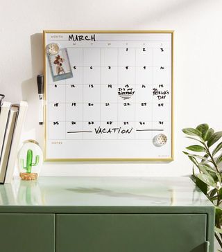 Urban Outfitters + Dry Erase Calendar Message Board