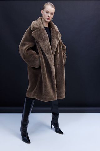 H&M + Fluffy Coat