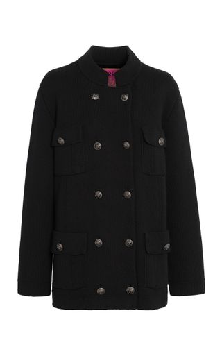 Barrie + x Sofia Coppola Cotton-Cashmere Military Jacket