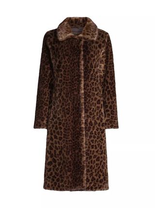 Donna Karan + Faux Fur Coat