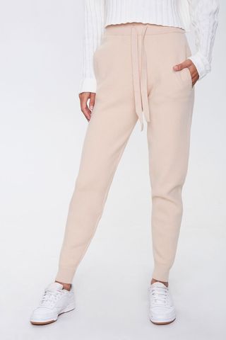 Forever 21 + Sweater-Knit Drawstring Joggers