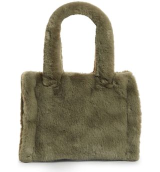 Stand Studio + Small Lize Faux Fur Tote