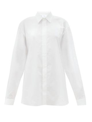 Vetements + Oversized Cotton-Poplin Shirt