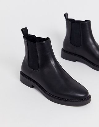ASOS Design + Auto Chunky Chelsea Boots in Black