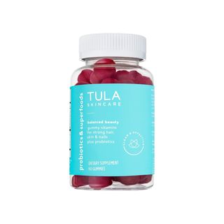Tula + Balanced Beauty Gummy Vitamins for Strong Hair, Skin & Nails Plus Probiotics