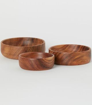 H&M + 3-Pack Wooden Bowls