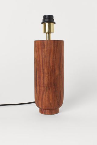 H&M + Tall Wooden Lamp Base