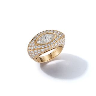 Jill Heller Vintage Jewelry + Bulgari East-West Diamond Ring