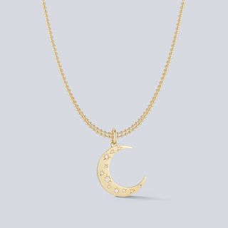 Jemma Wynne + Anniversary Diamond Crescent Moon Pendant