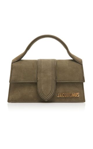 Jacquemes + Le Bambino Suede Top Handle Bag