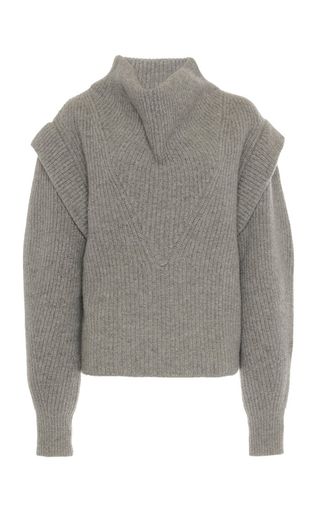 Isabel Marant + Poppy Cowl-Neck Wool-Cashmere Sweater