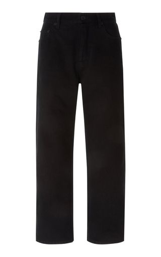 Balenciaga + Cropped Rigid High-Rise Straight-Leg Jean