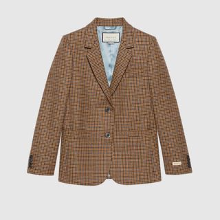 Gucci + Houndstooth Wool Jacket