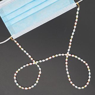 Etsy + Colorful Rice Beads Mask Chain Glasses Chain Fashion Baroque