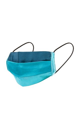 Eugenia Kim + Pleated Face Mask in Aqua, Cerulean & Teal