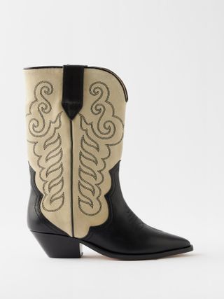 Isabel Marant + Duerto Cutout Suede Knee-High Boots