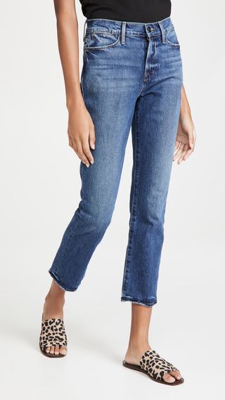 Frame + Le High Straight Jeans