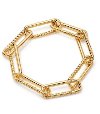 Missoma + Gold Chunky Half Radial Chain Bracelet
