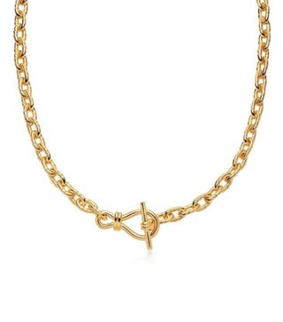 Missoma + Gold Twisted Link T-Bar Chain Necklace