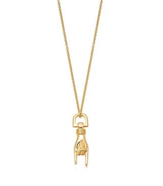 Missoma + Gold Rock On Charm Necklace