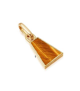 Missoma + Gold Tigers Eye Pyramid Clip-On Pendant