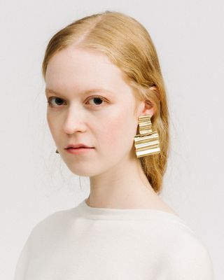 Luiny + Onda Earrings in Bronze