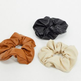 ASOS + My Accessories London Exclusive Hair Scrunchie 3 x Multipack