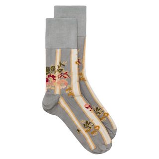 Simone Rocha + Floral Print Ankle Socks