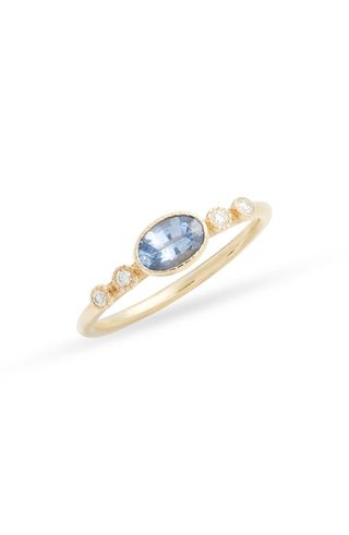Jennie Kwon + Dew Ceylon Sapphire & Diamond Ring