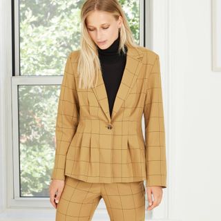 Who What Wear Collection + Cinched and Pleated Blazer