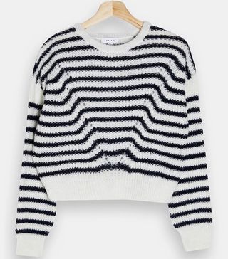 Topshop + Stripe Wave Knitted Jumper
