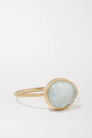 Pippa Small + 18-Karat Gold Aquamarine Ring