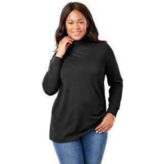 Woman Within + Perfect Long Sleeve Turtleneck