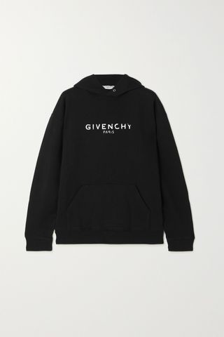 Givenchy + Printed Cotton-Jersey Hoodie