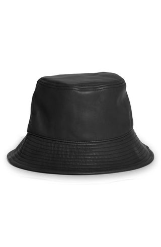 Stand Studio + Vida Faux Leather Bucket Hat