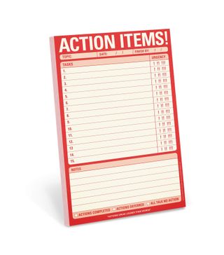 Knock Knock + Action Items! Pad