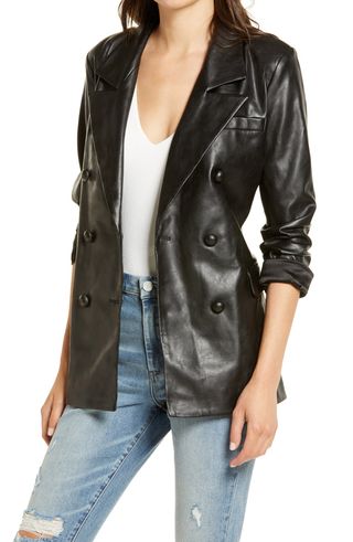 BlankNYC + The Nightingale Faux Leather Blazer