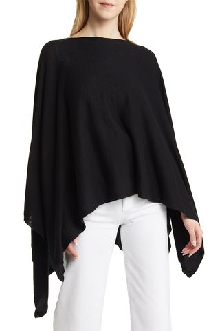 Nordstrom + Cotton & Cashmere High-Low Poncho
